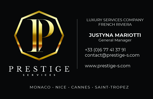 Prestige Services (recto, dorure à chaud)